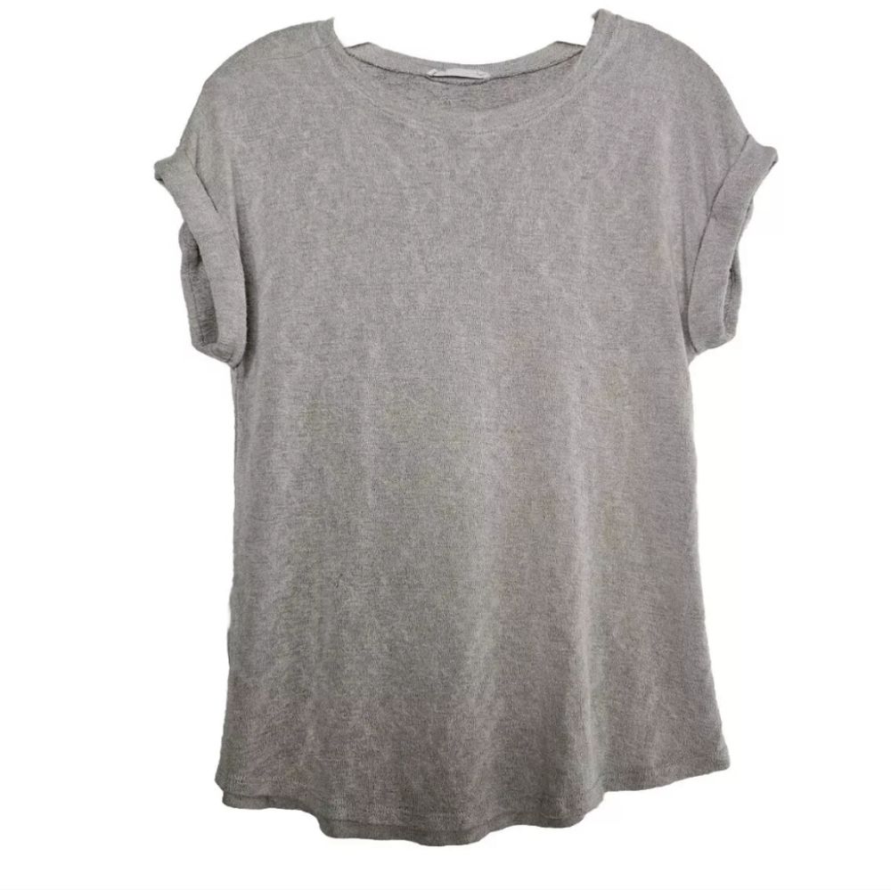Wasabi + Mint Short Sleeve Shirt Top Gray Size Small